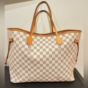 Louis Vuitton GM Damier Azur Rose Ballerine